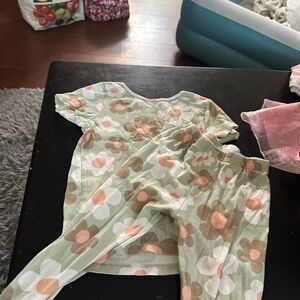 Carter's Green and Brown Pajama Set for Cozy Nights